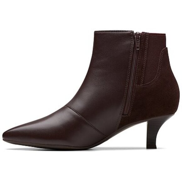 Clarks Kepley Erin Leather Ankle Boots, Brown Suede, Size 9.5M - Picture 3 of 8